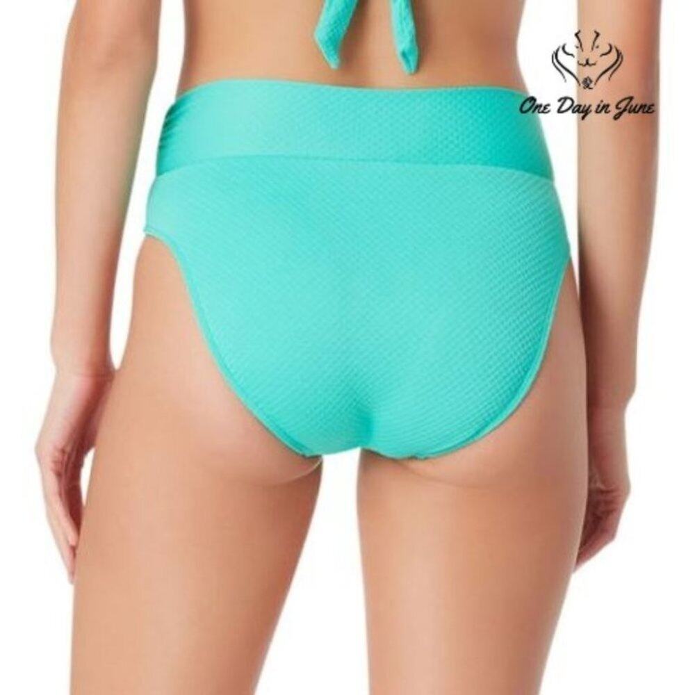 Sugar Beach Textured High Waist Bikini Bottom Size XL - Picture 2 of 3
